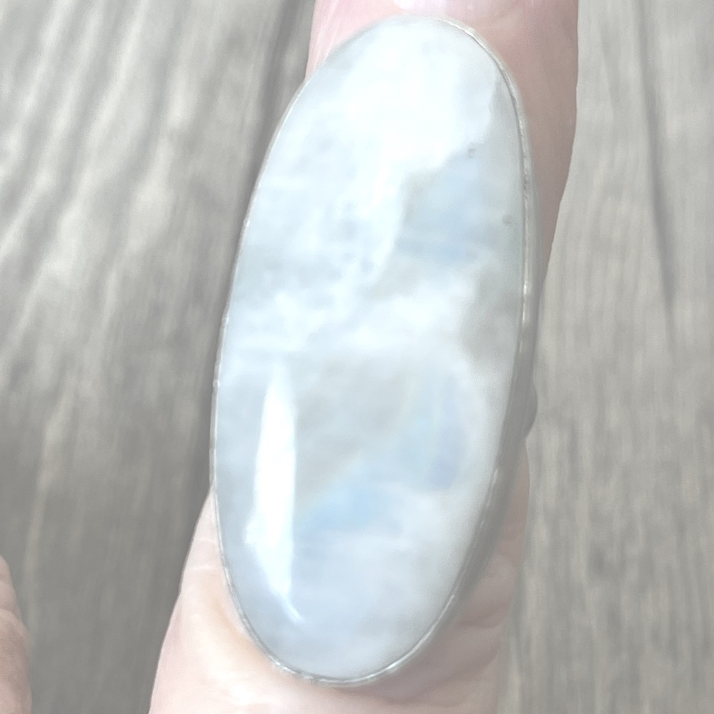 Massive Rainbow Moonstone Ring - image 3